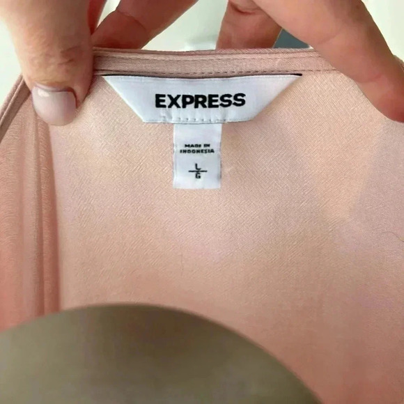 NWOT Size L Blush top with Lace chest accent from Express - Picture 6 of 7